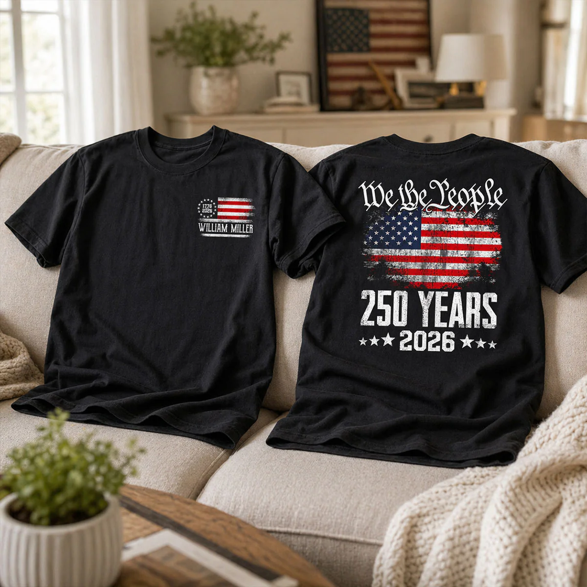 We The People Custom Name - Personalized Shirt - United States 250th Anniversary USA Patriotic - Image 5