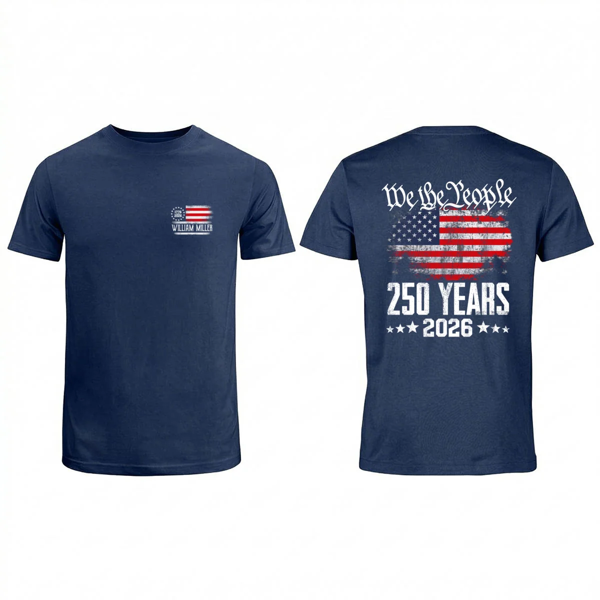 We The People Custom Name - Personalized Shirt - United States 250th Anniversary USA Patriotic - Image 9