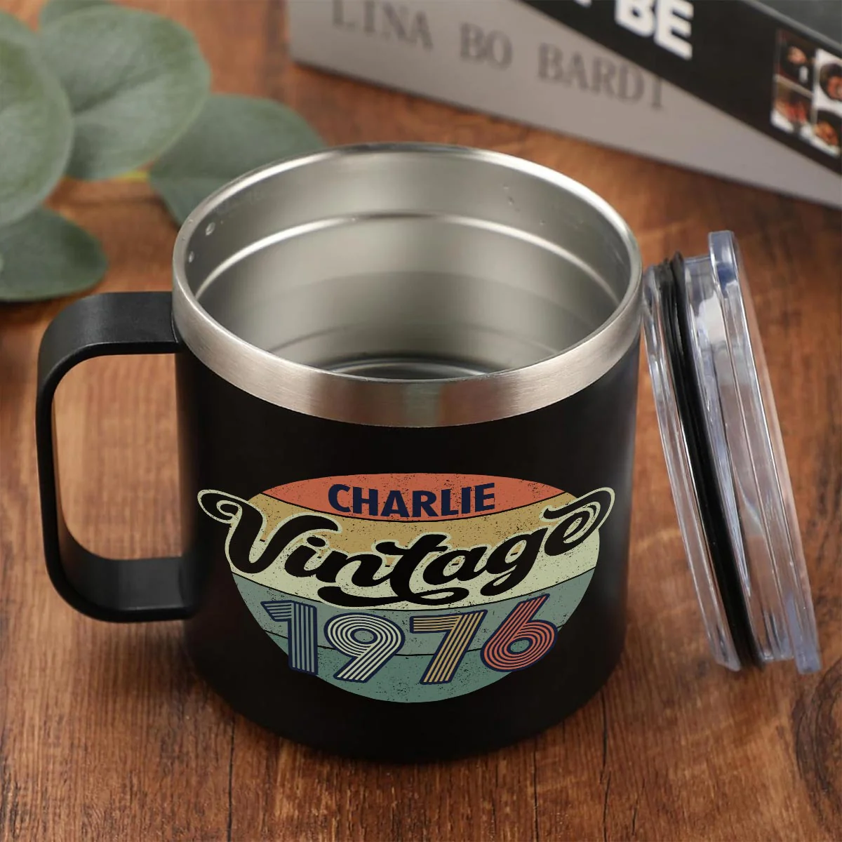 Weird Being The Same Age As Old People Vintage Style - Personalized Stainless Steel Tumbler With Handle - Funny Birthday Gift - Image 8