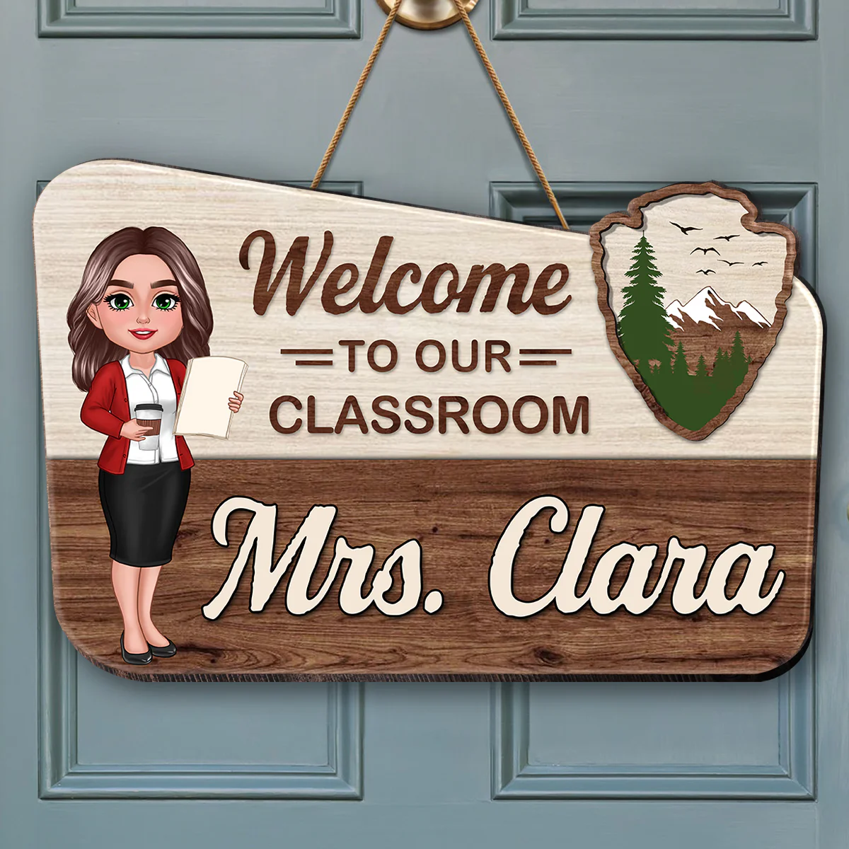 Welcome Classroom Let Adventure Begin Personalized Wood Sign, Back To School gift, Classroom Decor - Image 4