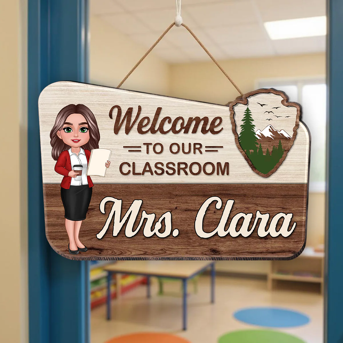 Welcome Classroom Let Adventure Begin Personalized Wood Sign, Back To School gift, Classroom Decor - Image 5