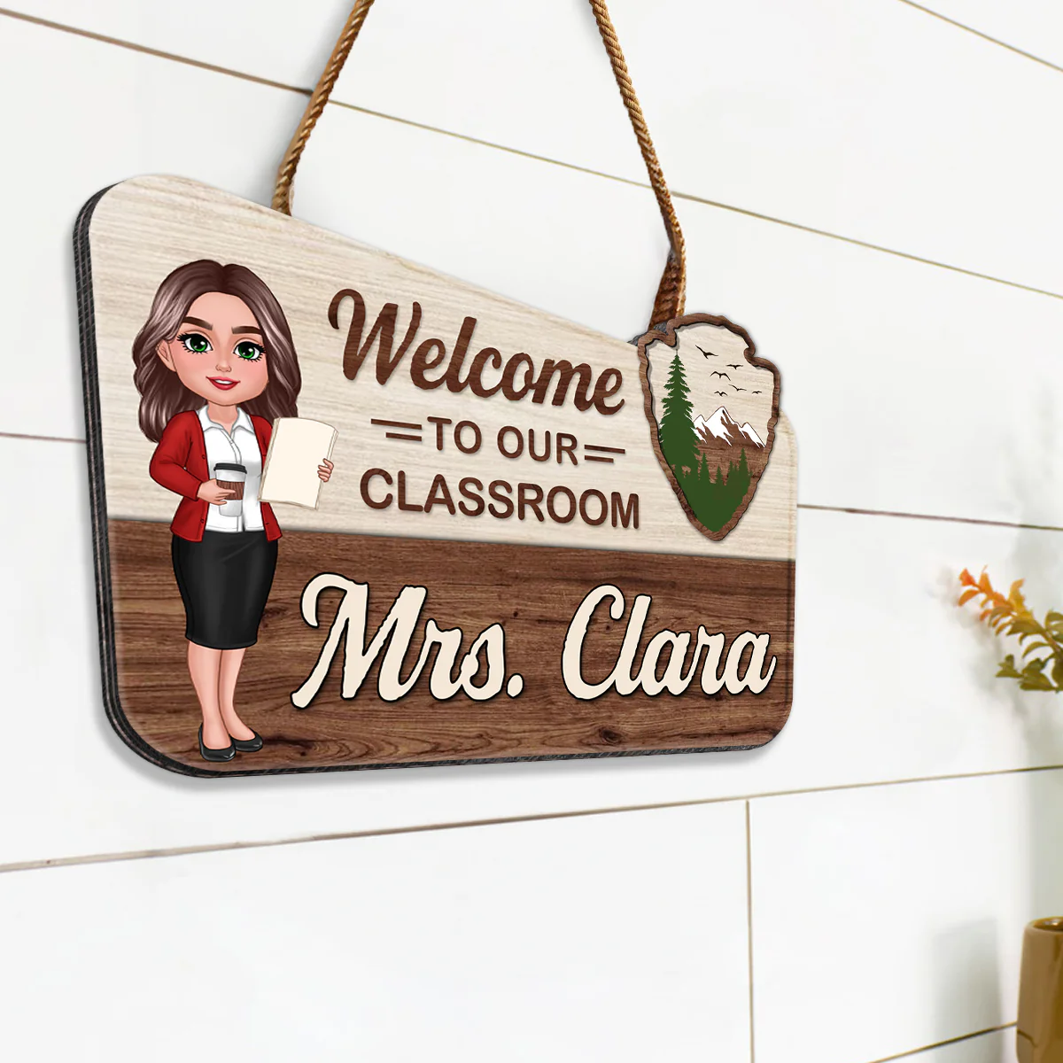 Welcome Classroom Let Adventure Begin Personalized Wood Sign, Back To School gift, Classroom Decor - Image 8