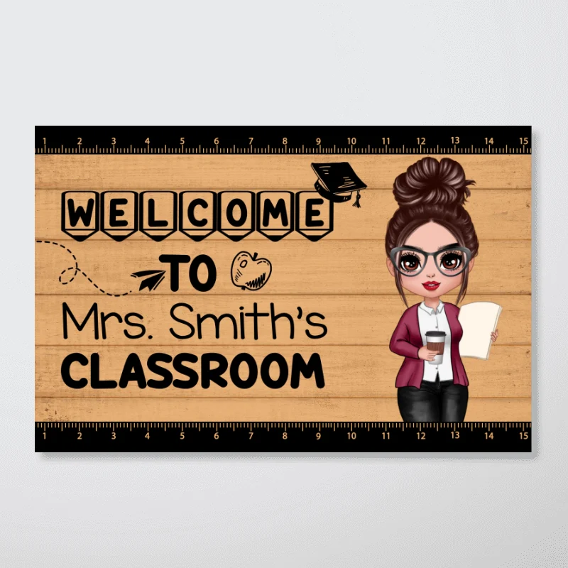 Welcome To Teacher Classroom Personalized Horizontal Poster, Back To School Gift For Teacher, Teacher Appreciation Gift - Image 5