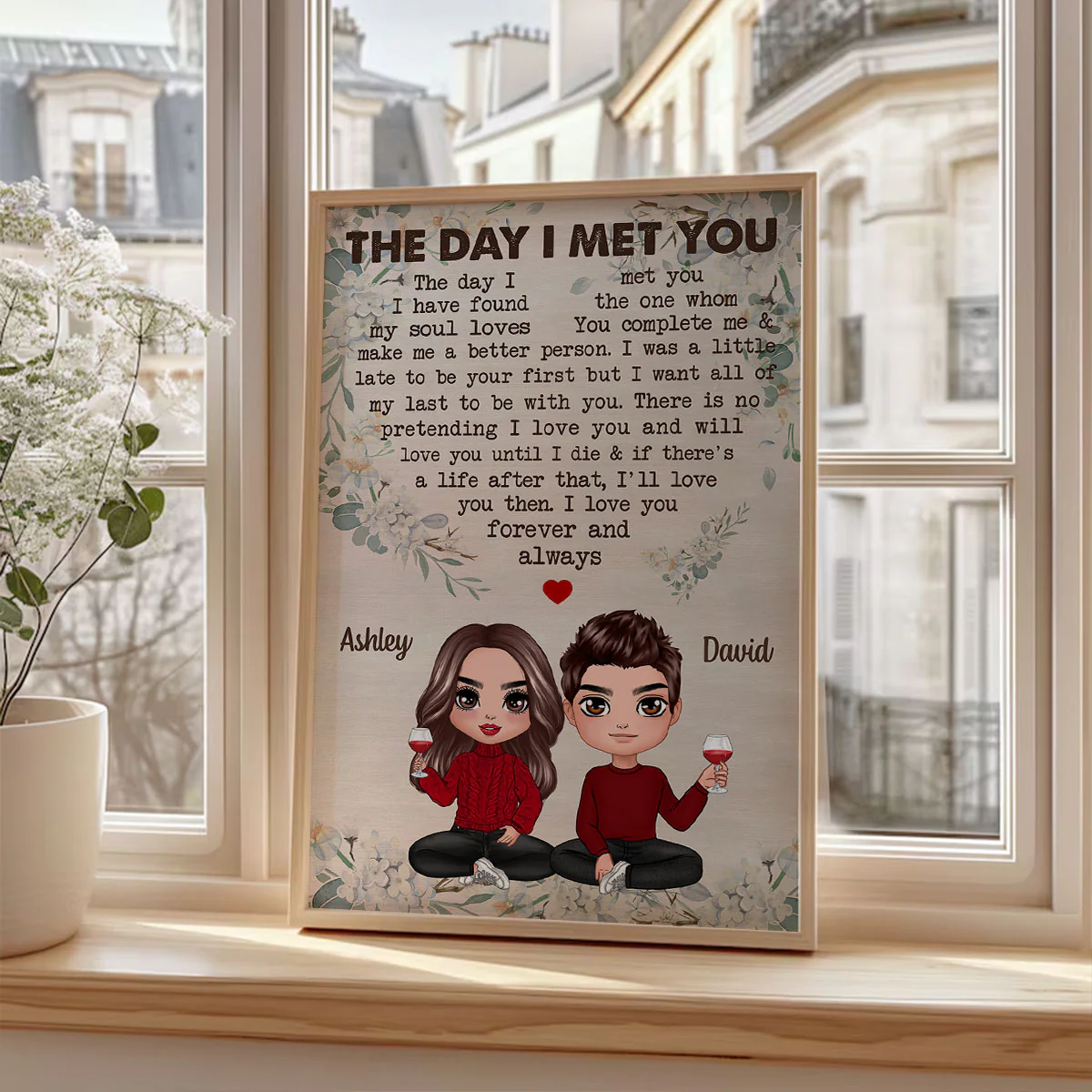 We‘re A Team Valentine’s Day Gift, Anniversary Gift For Him Gift For Her Personalized Vertical Poster - Image 4