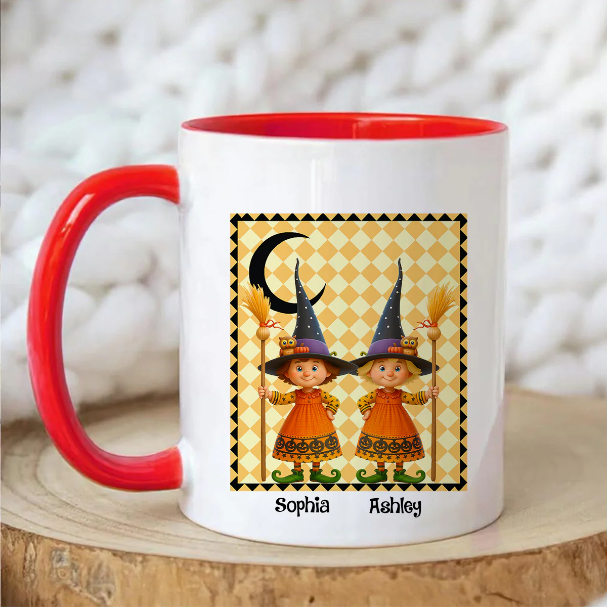 We're not Sugar & Spice Witch Besties Personalized Mug, Halloween Gift for Best Friends - Image 10