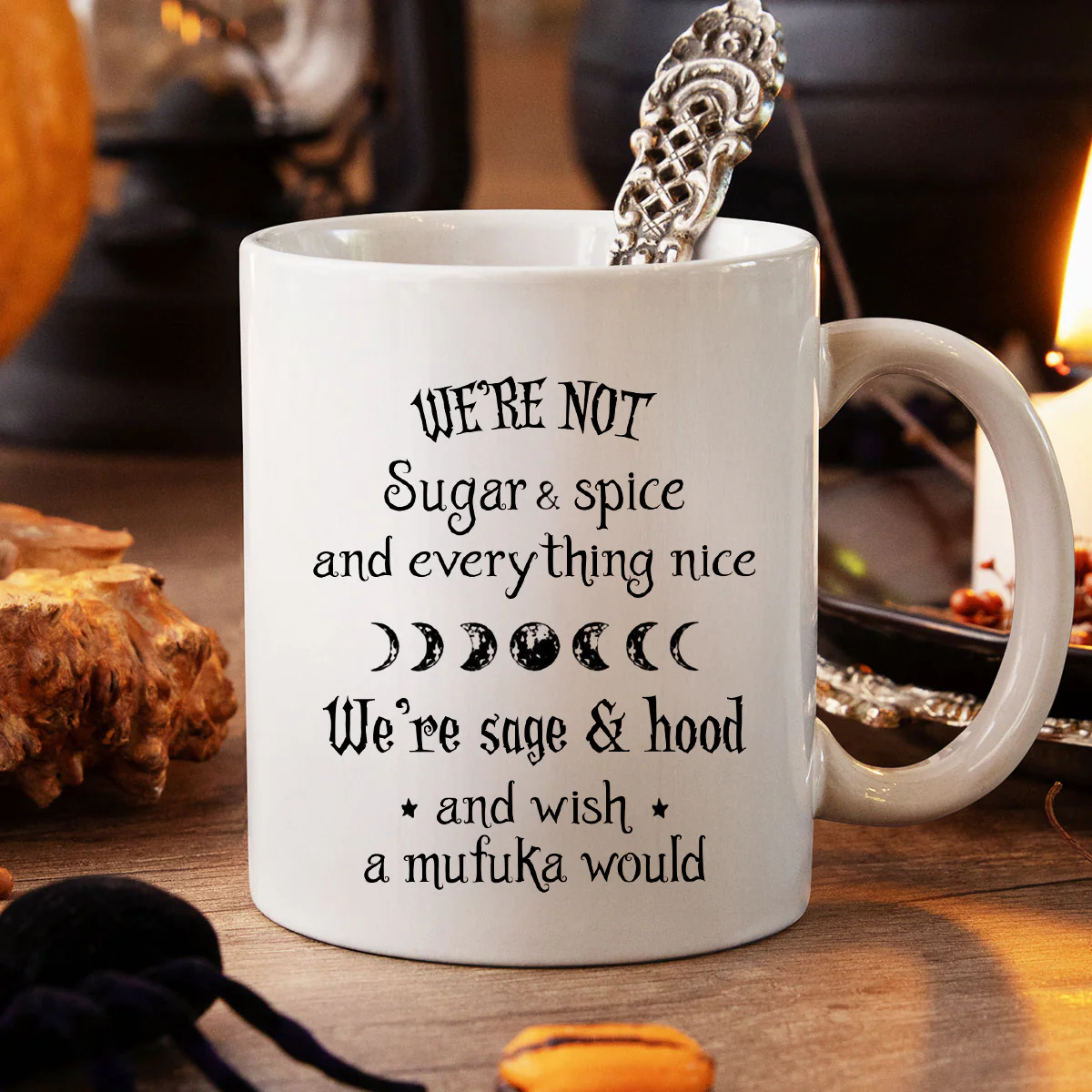 We're not Sugar & Spice Witch Besties Personalized Mug, Halloween Gift for Best Friends - Image 6