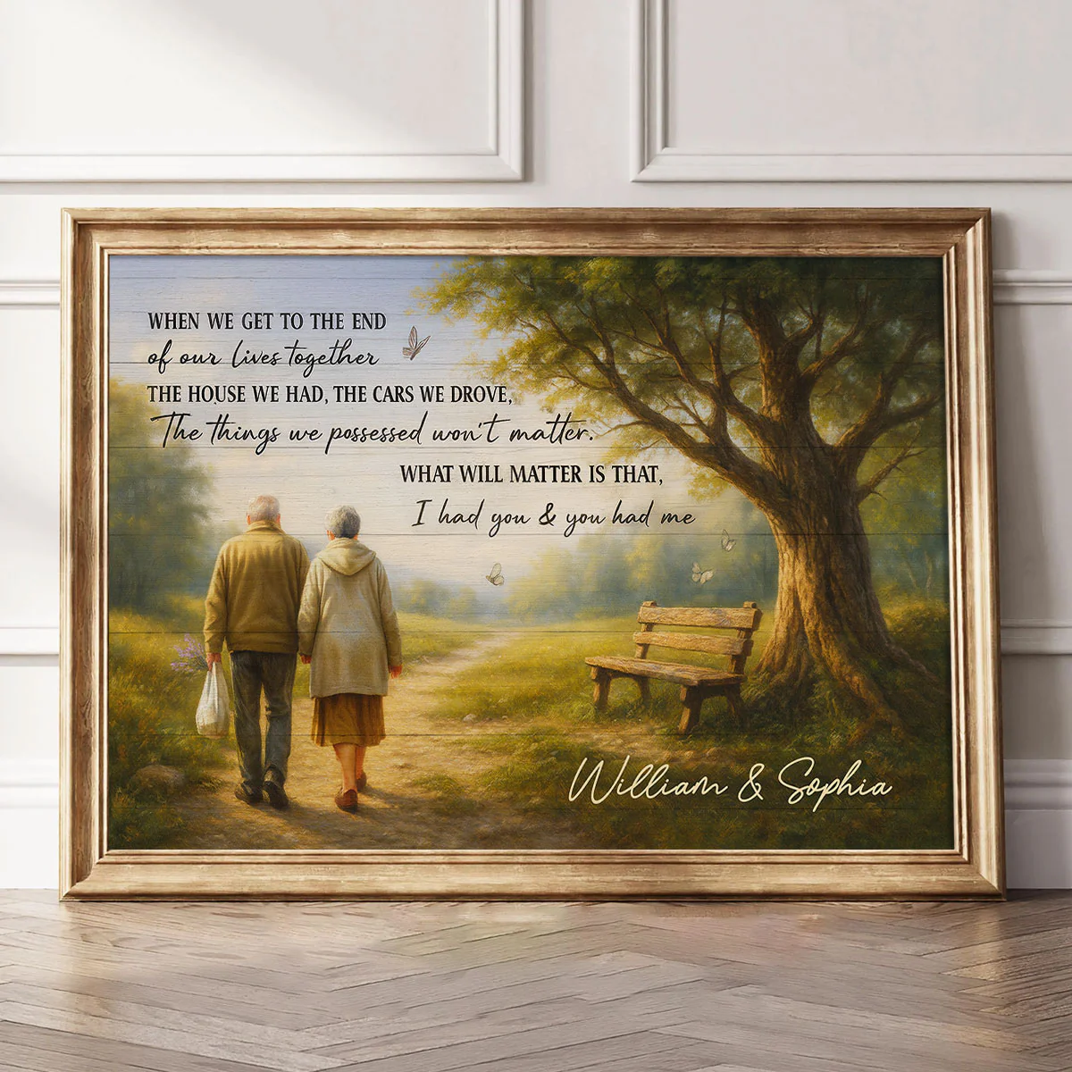 When We Get to the End of Our Lives Together Peaceful Landscape - Personalized Poster - Sentimental Gift for him, Gift for her