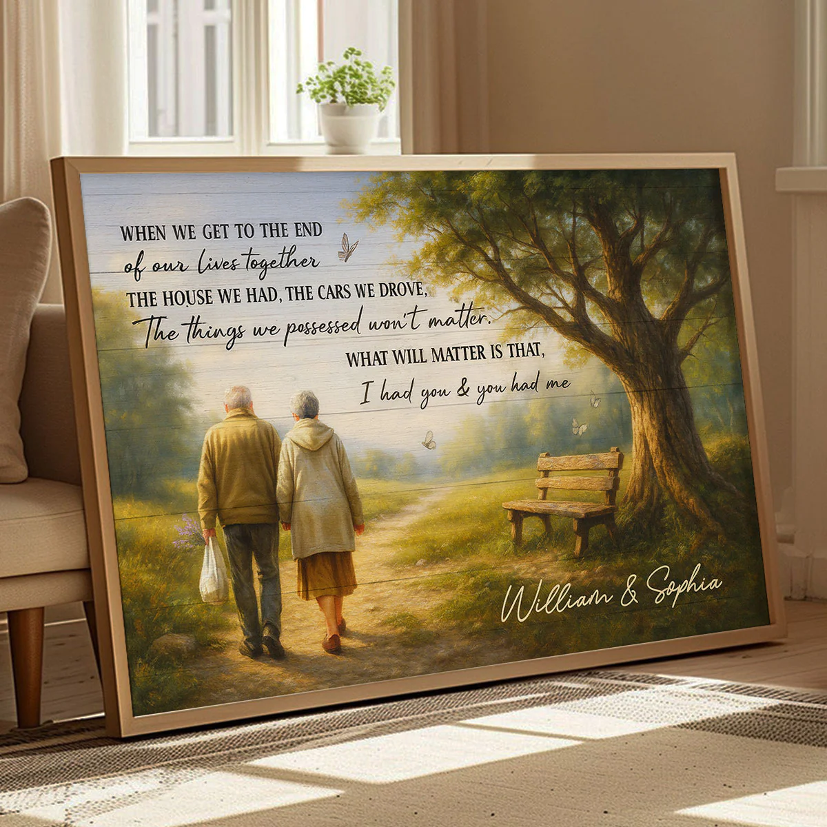When We Get to the End of Our Lives Together Peaceful Landscape - Personalized Poster - Sentimental Gift for him, Gift for her - Image 10