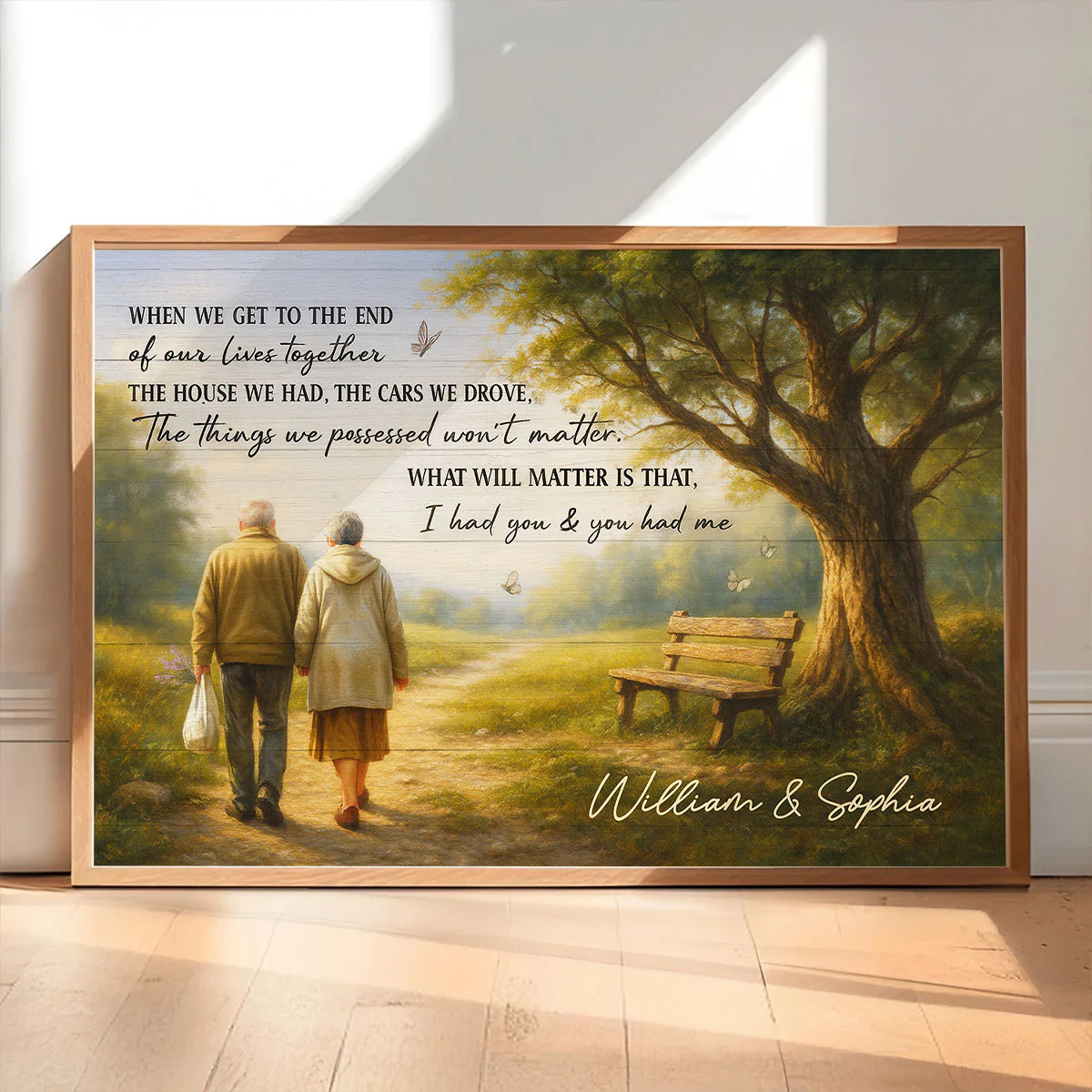 When We Get to the End of Our Lives Together Peaceful Landscape - Personalized Poster - Sentimental Gift for him, Gift for her - Image 7