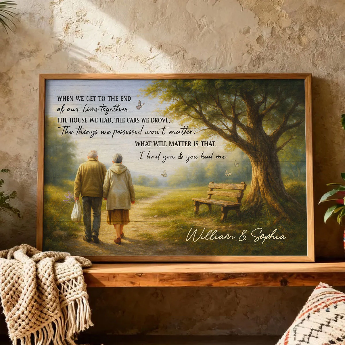 When We Get to the End of Our Lives Together Peaceful Landscape - Personalized Poster - Sentimental Gift for him, Gift for her - Image 9