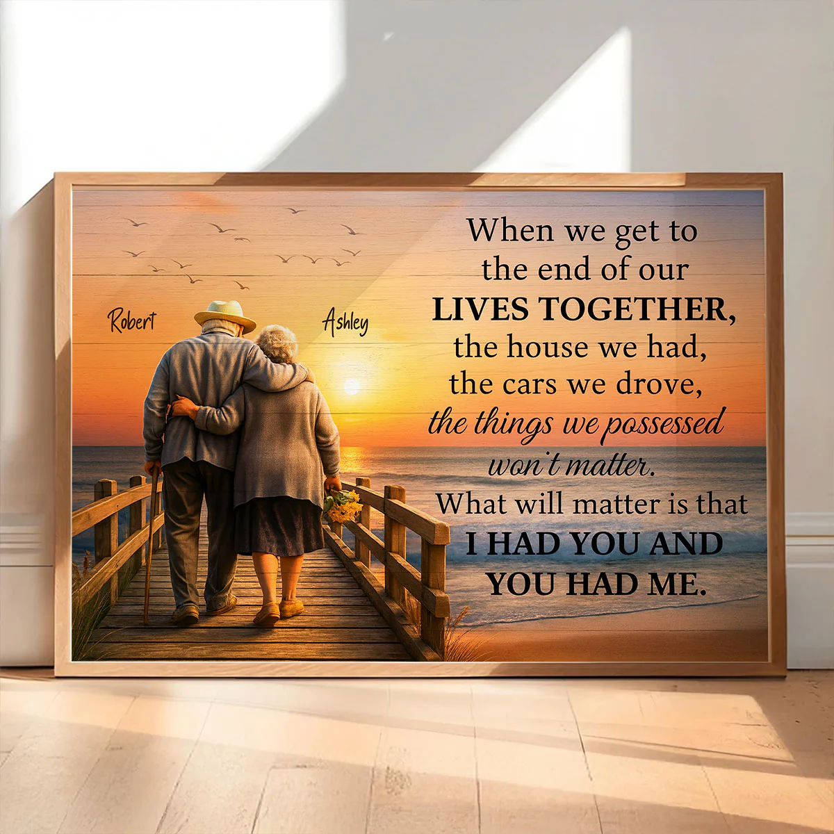 When We Get to the End of Our Lives Together - Personalized Poster - Sentimental Gift for him, Gift for her - Image 7