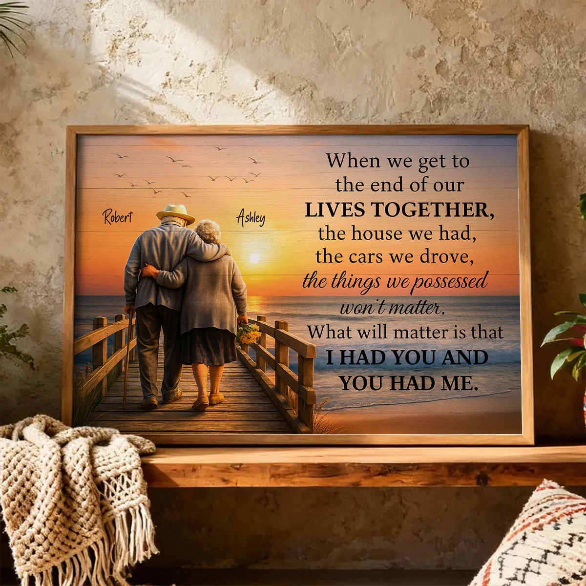 When We Get to the End of Our Lives Together - Personalized Poster - Sentimental Gift for him, Gift for her - Image 9