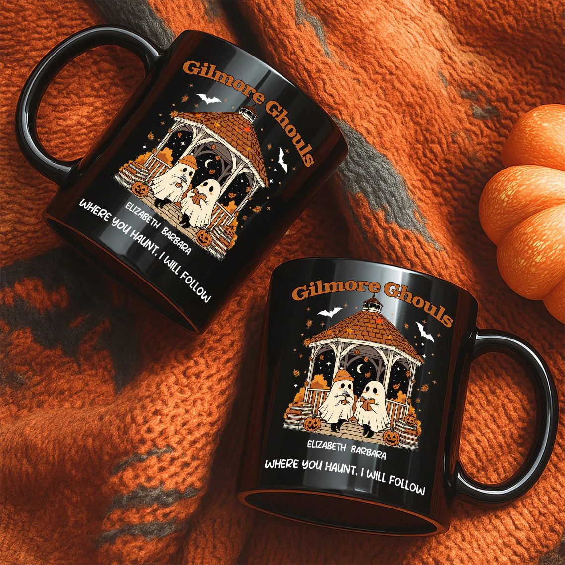 Where You Hunt I Will Follow Besties Ghouls Personalized Mug, Halloween Gift For Best Friends - Image 5
