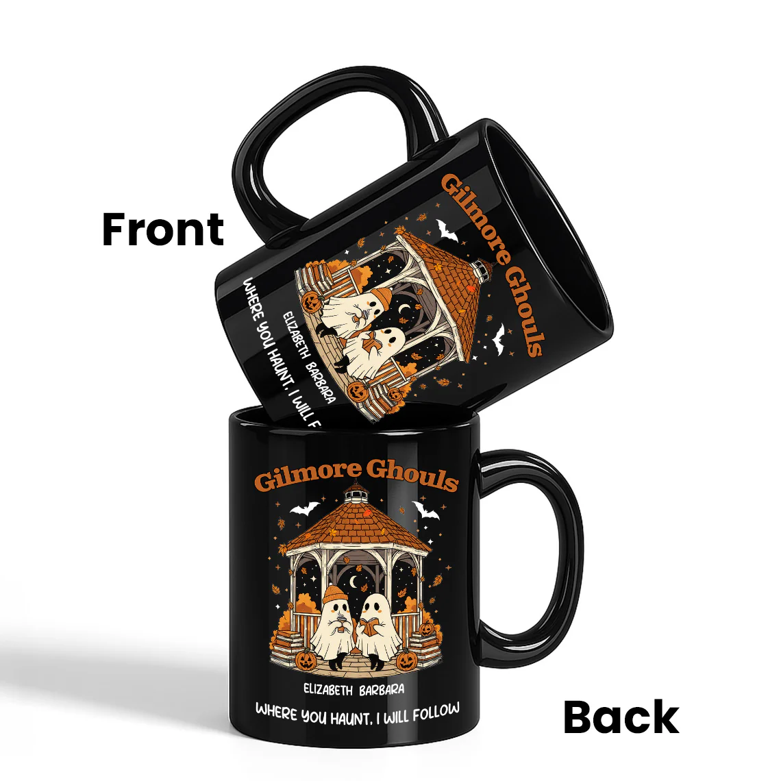 Where You Hunt I Will Follow Besties Ghouls Personalized Mug, Halloween Gift For Best Friends - Image 6