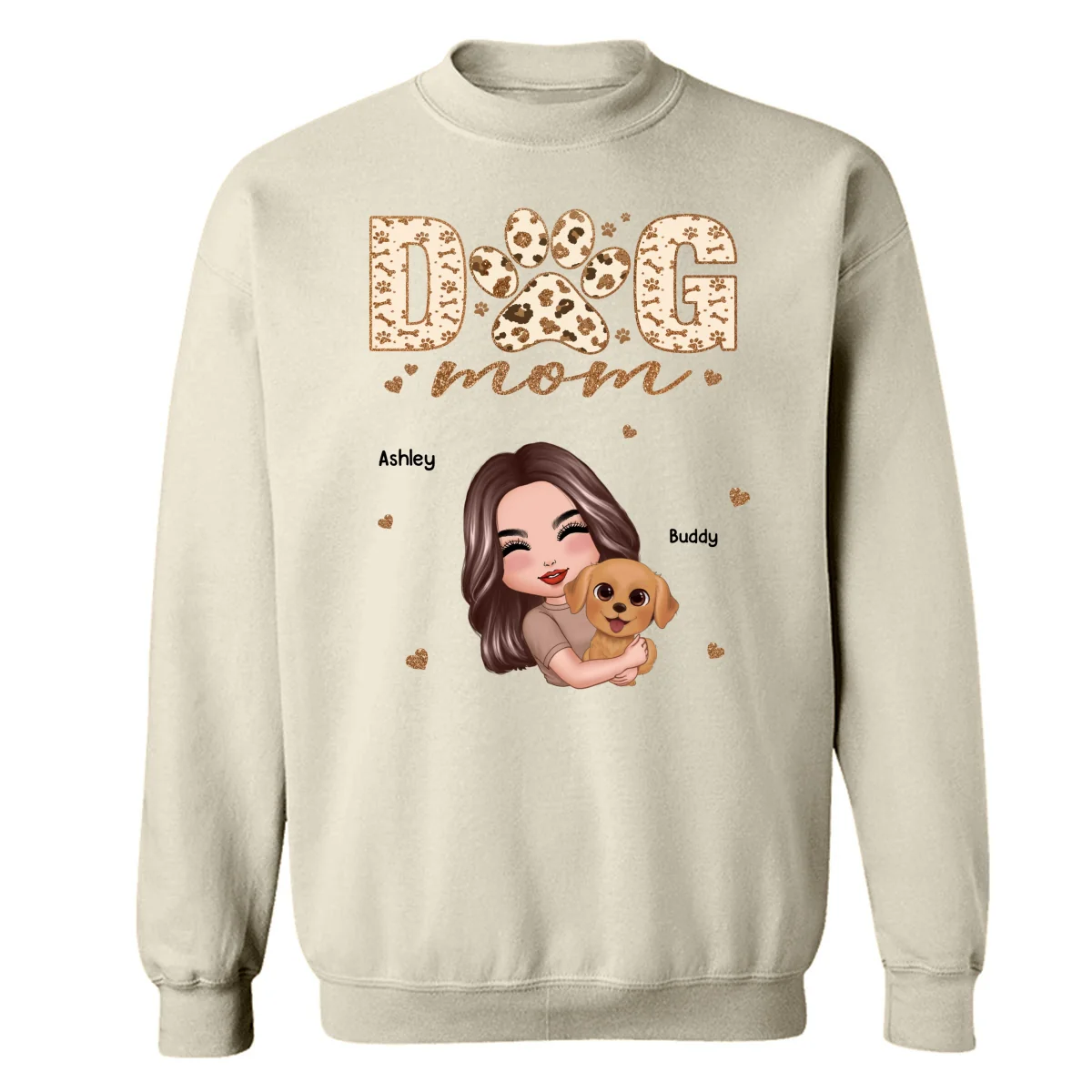 Woman Hugging Dog Mother‘s Day Gift For Dog Mom Personalized Shirt - Image 14