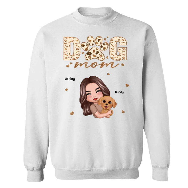 Woman Hugging Dog Mother‘s Day Gift For Dog Mom Personalized Shirt - Image 15