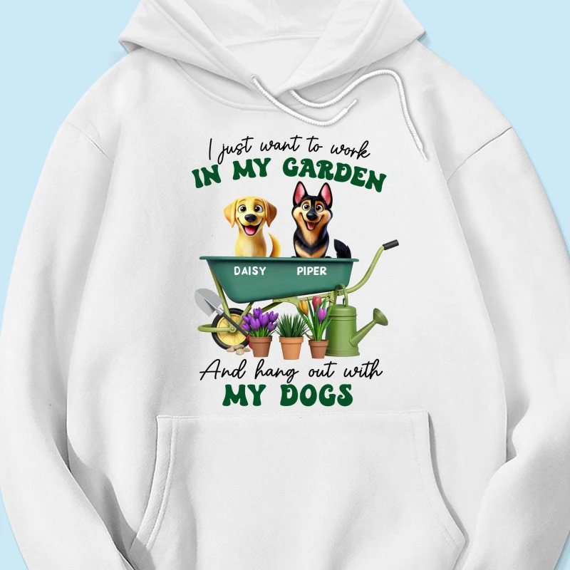 Work In Garden And Hang Out With My Dogs Personalized Shirt, 3D Cute Dogs - Image 16