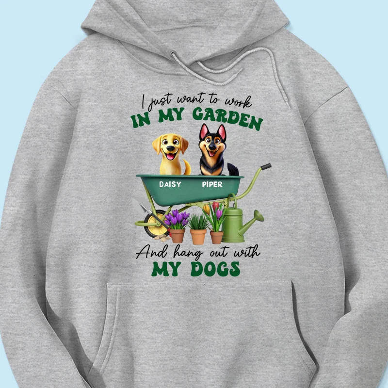 Work In Garden And Hang Out With My Dogs Personalized Shirt, 3D Cute Dogs - Image 17