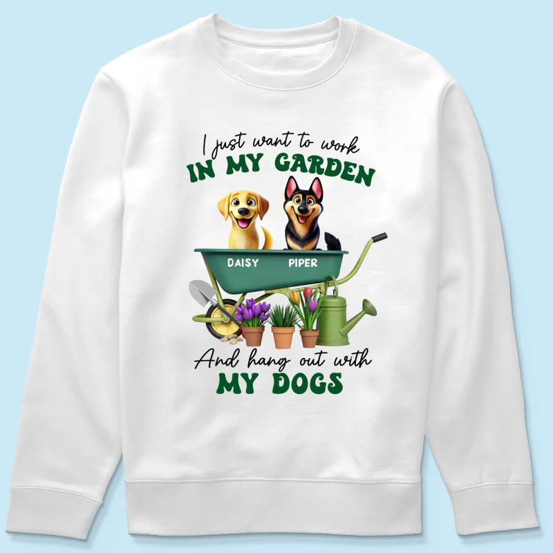 Work In Garden And Hang Out With My Dogs Personalized Shirt, 3D Cute Dogs - Image 20