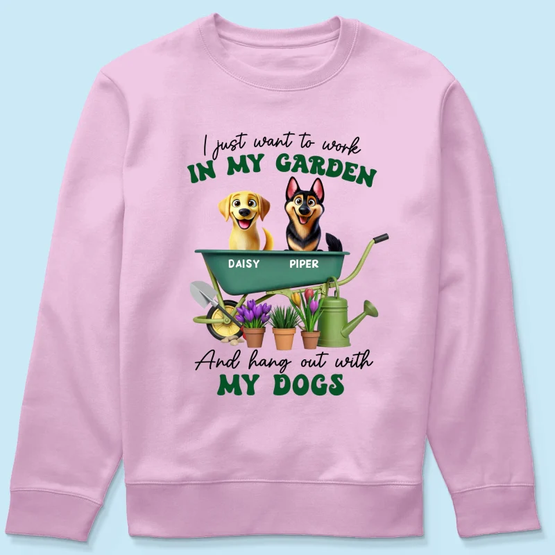 Work In Garden And Hang Out With My Dogs Personalized Shirt, 3D Cute Dogs - Image 22
