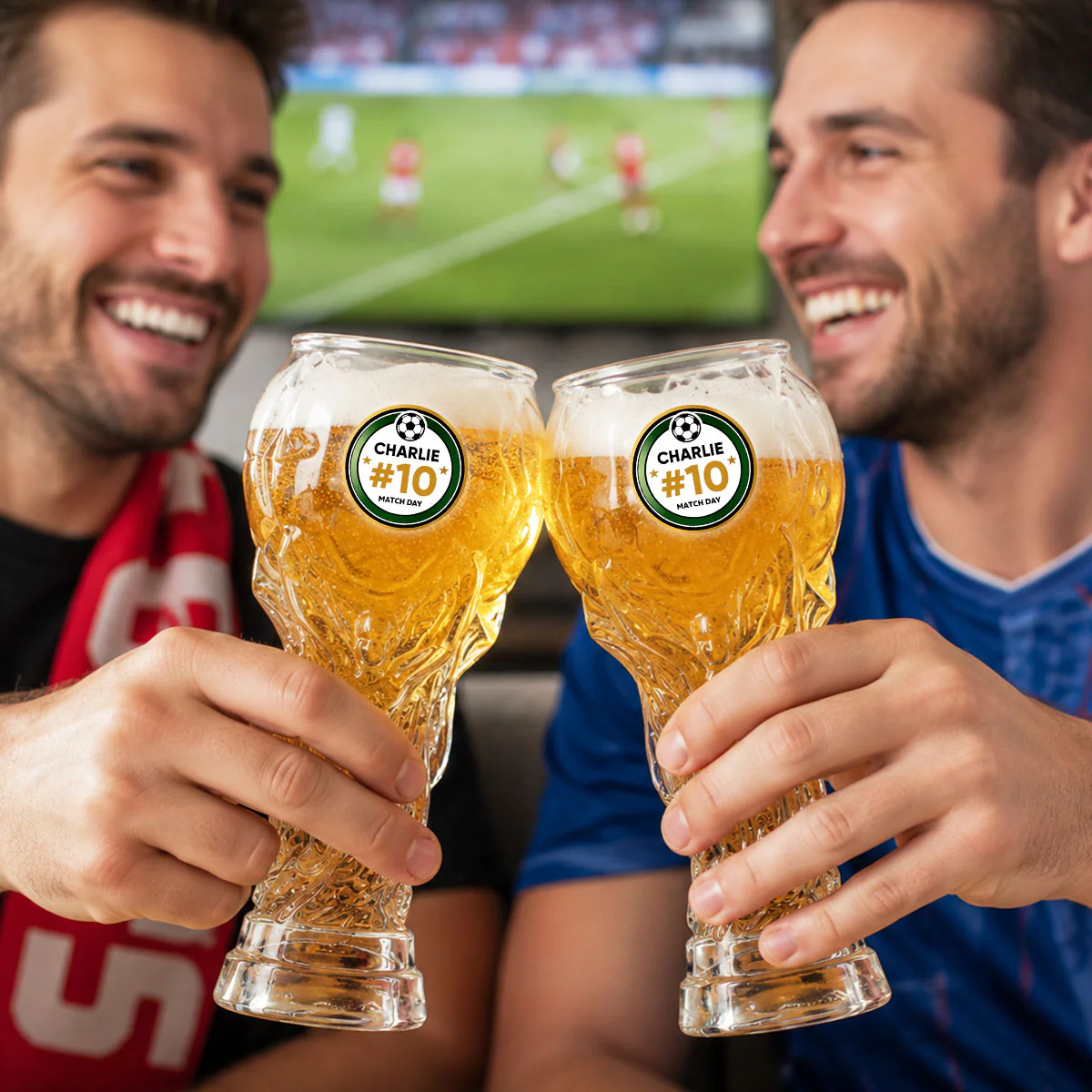 World Cup 2026 Match Day Football Soccer Game - Personalized Trophy Beer Glass - Birthday Gift for Him, Gift for Dad - Image 3