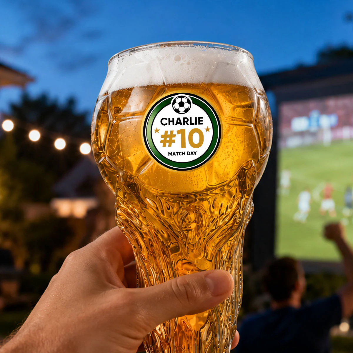 World Cup 2026 Match Day Football Soccer Game - Personalized Trophy Beer Glass - Birthday Gift for Him, Gift for Dad - Image 9