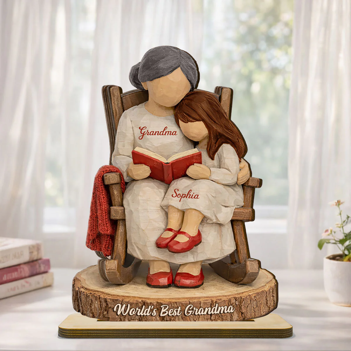 World's Best Grandma - Personalized 2-Layered Wooden Plaque - Heartfelt Gift For Mom, Grandma - Image 5