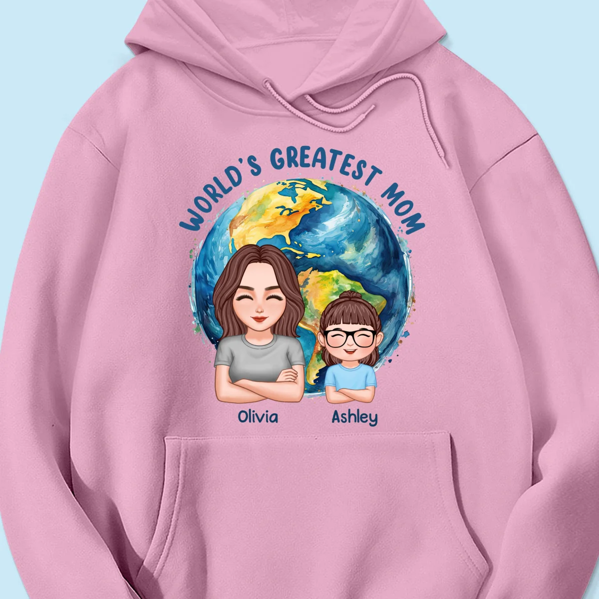 World‘s Greatest Mom Globe Personalized Shirt - Image 17