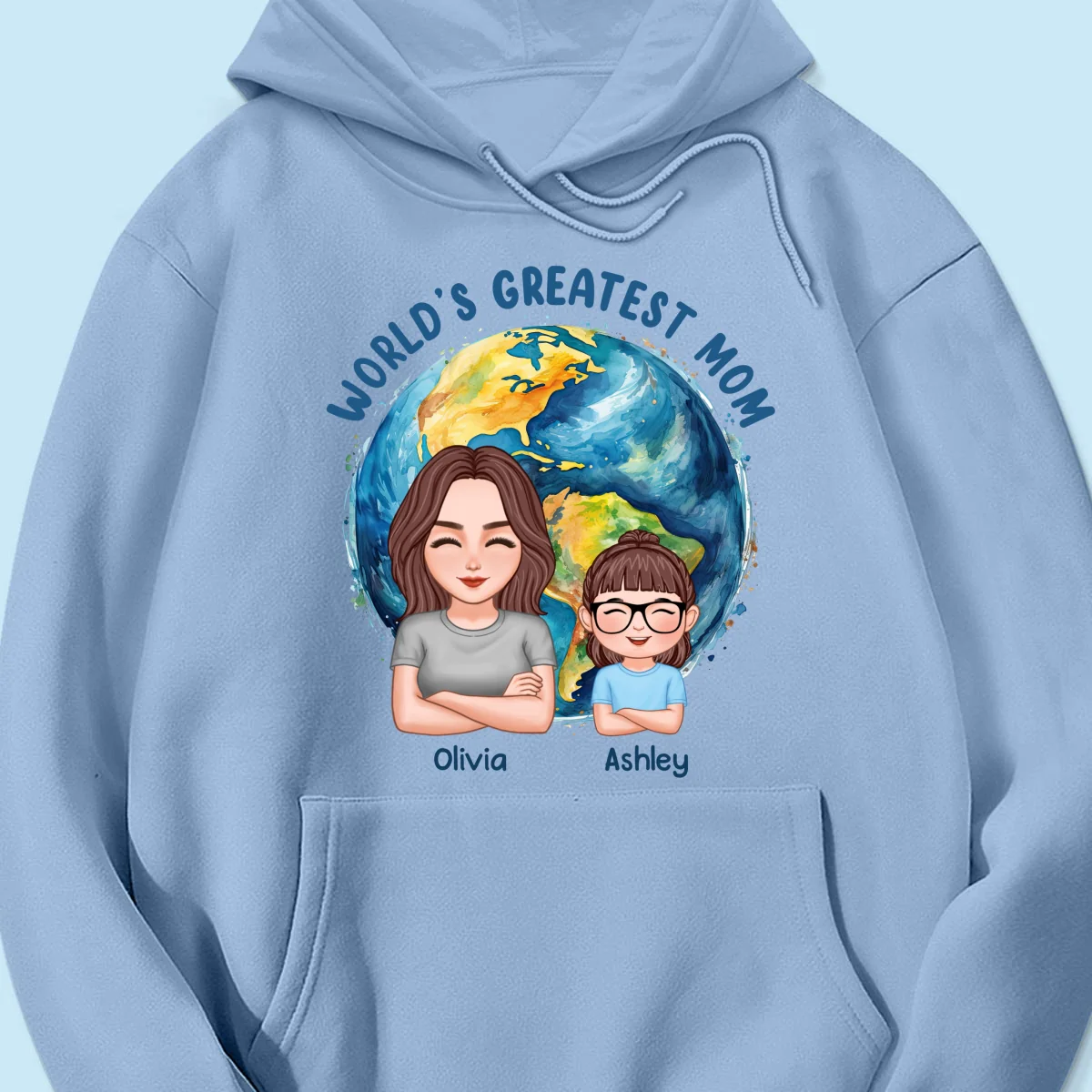 World‘s Greatest Mom Globe Personalized Shirt - Image 18