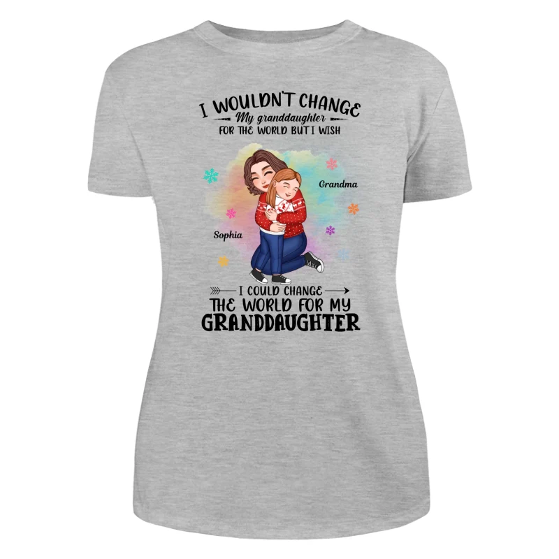 Wouldn‘t Change My Grandkid For The World Grandma Personalized Hoodie Sweatshirt - Image 10