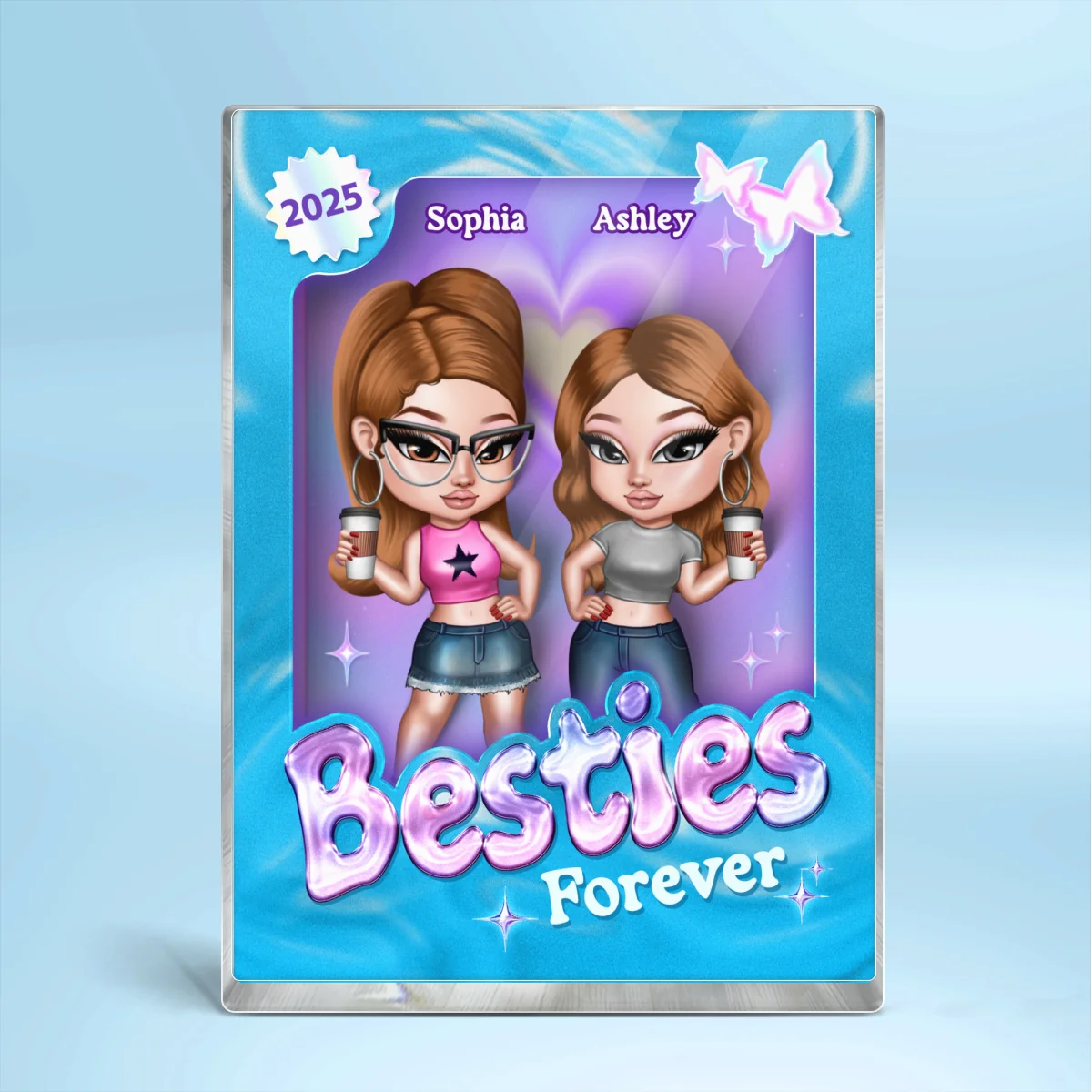 Y2K Besties Toy Box Personalized Acrylic Block - Image 11