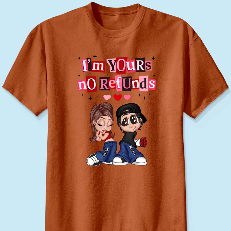 Y2K Couple I'm Yours No Refund - Personalized Shirt - Funny Valentine's Day Gift for Him, for Her, Matching Couple Shirts - Image 31