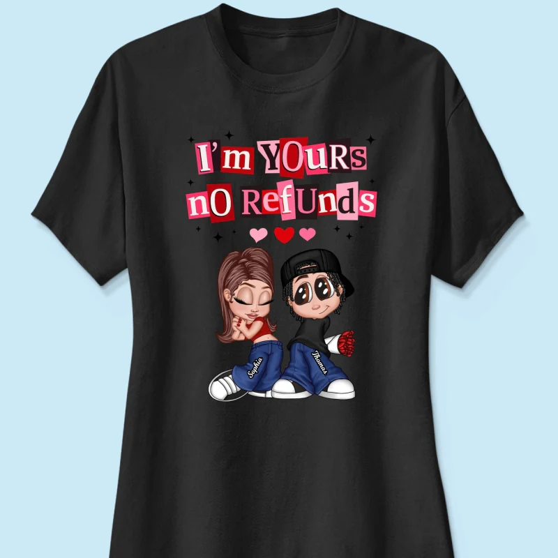 Y2K Couple I'm Yours No Refund - Personalized Shirt - Funny Valentine's Day Gift for Him, for Her, Matching Couple Shirts - Image 32