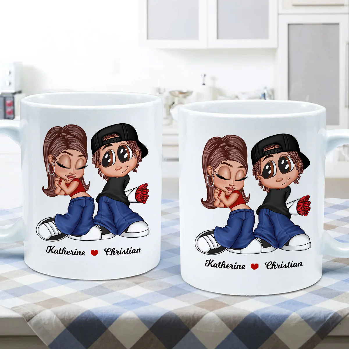 Y2K Couple Personalized Mug, Gift For Him, For Her - Image 5