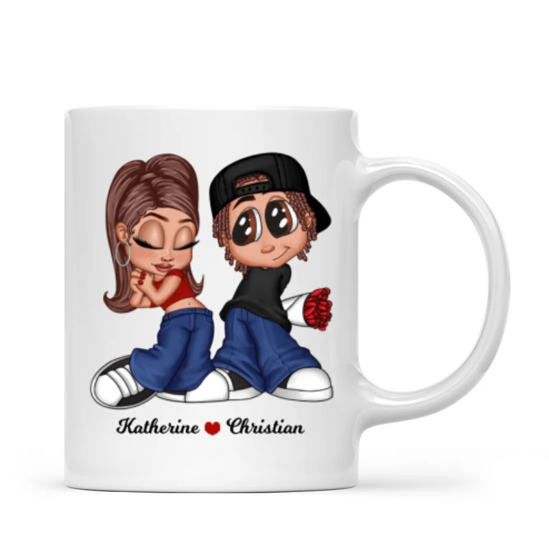 Y2K Couple Personalized Mug, Gift For Him, For Her - Image 6