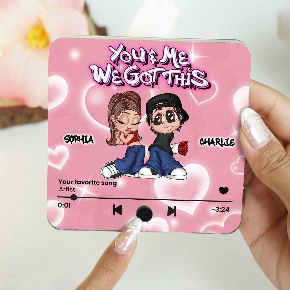 Y2K Couple Personalized Music Fridge Magnet, Heartfelt Gift For Couple, For Him, For Her, Boyfriend, Girlfriend, Husband, Wife - Image 7