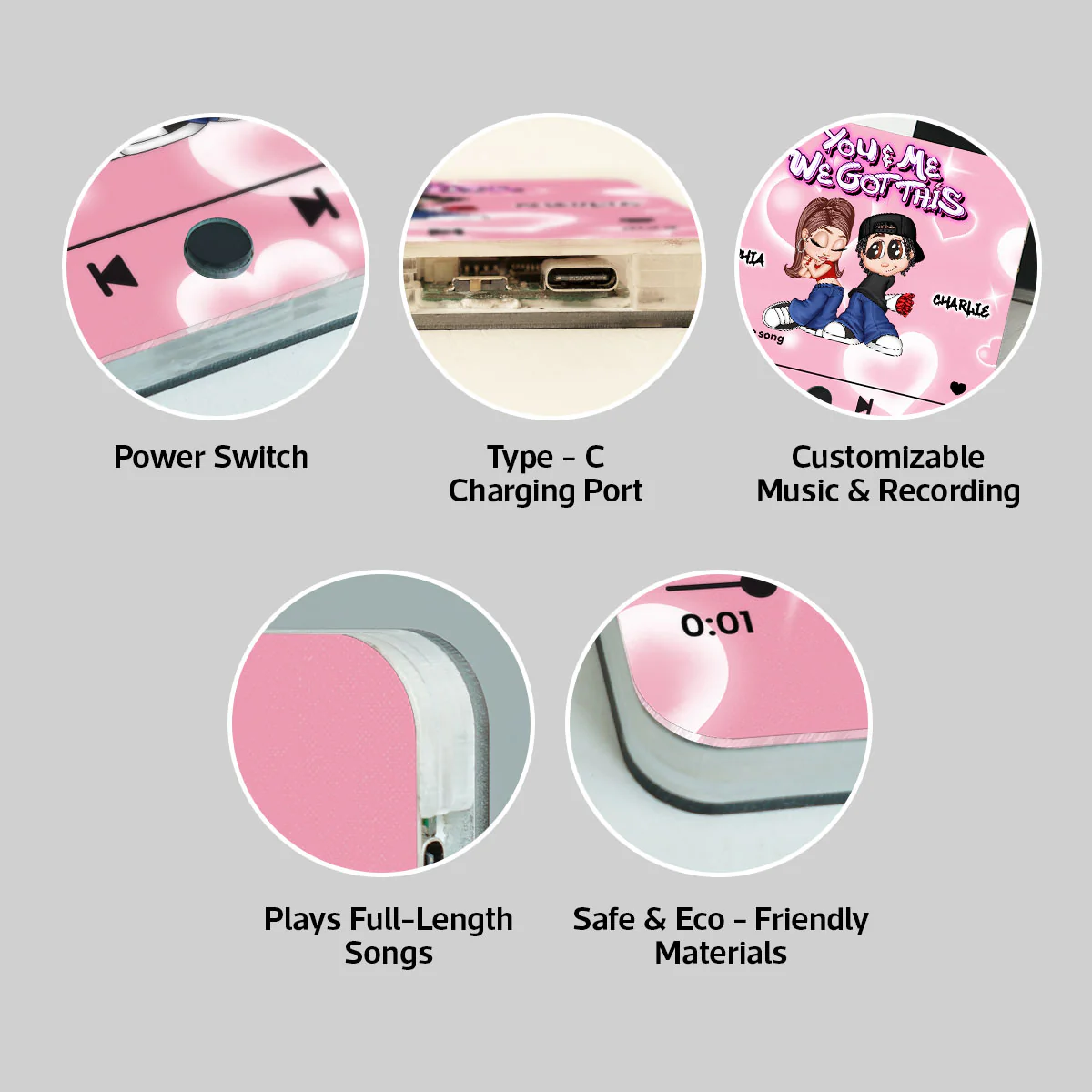 Y2K Couple Personalized Music Fridge Magnet, Heartfelt Gift For Couple, For Him, For Her, Boyfriend, Girlfriend, Husband, Wife - Image 9