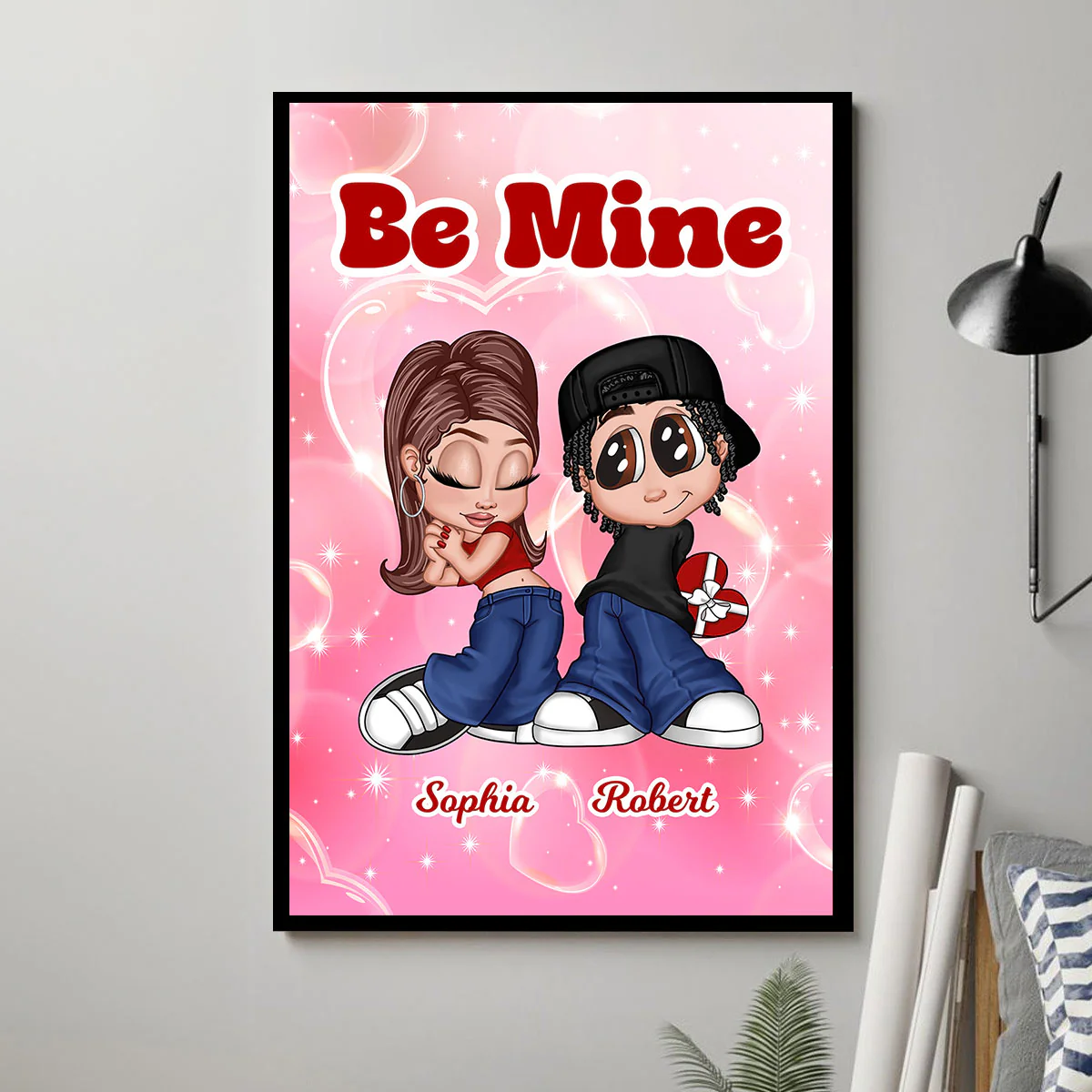 Y2K Couple Personalized Poster, Unique Valentine's Day Gift For Him, Gift For Her - Image 4