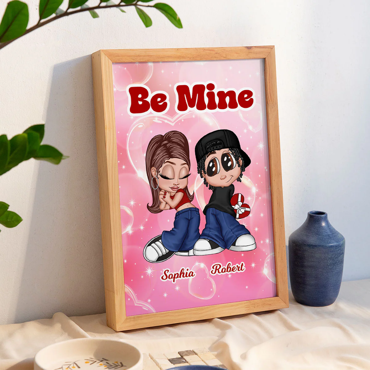 Y2K Couple Personalized Poster, Unique Valentine's Day Gift For Him, Gift For Her - Image 6