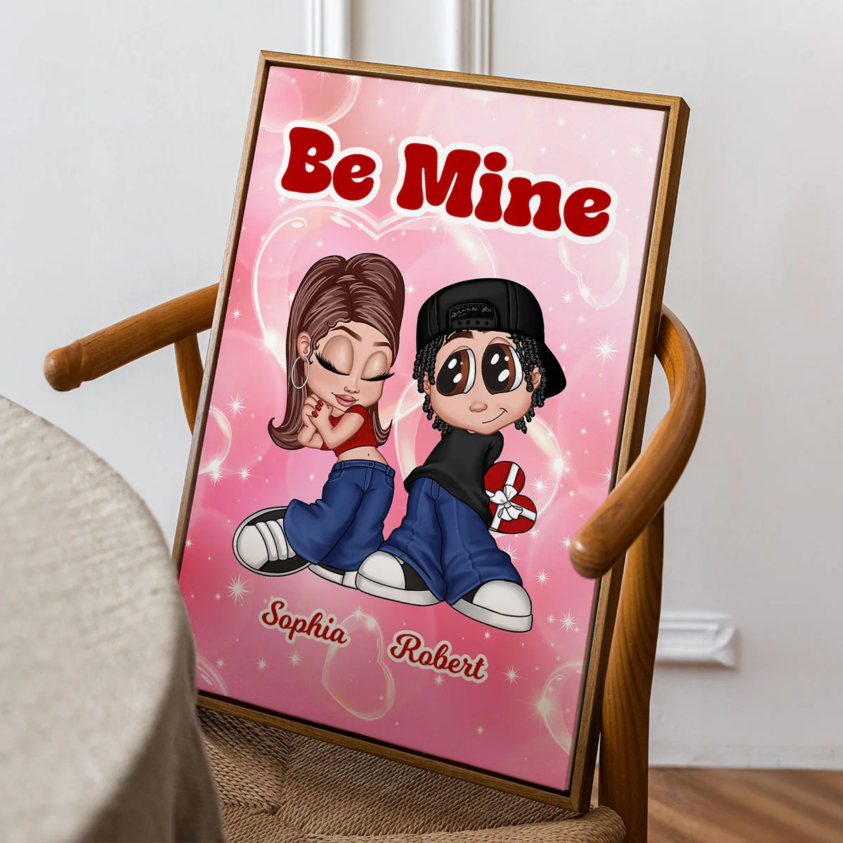 Y2K Couple Personalized Poster, Unique Valentine's Day Gift For Him, Gift For Her - Image 8