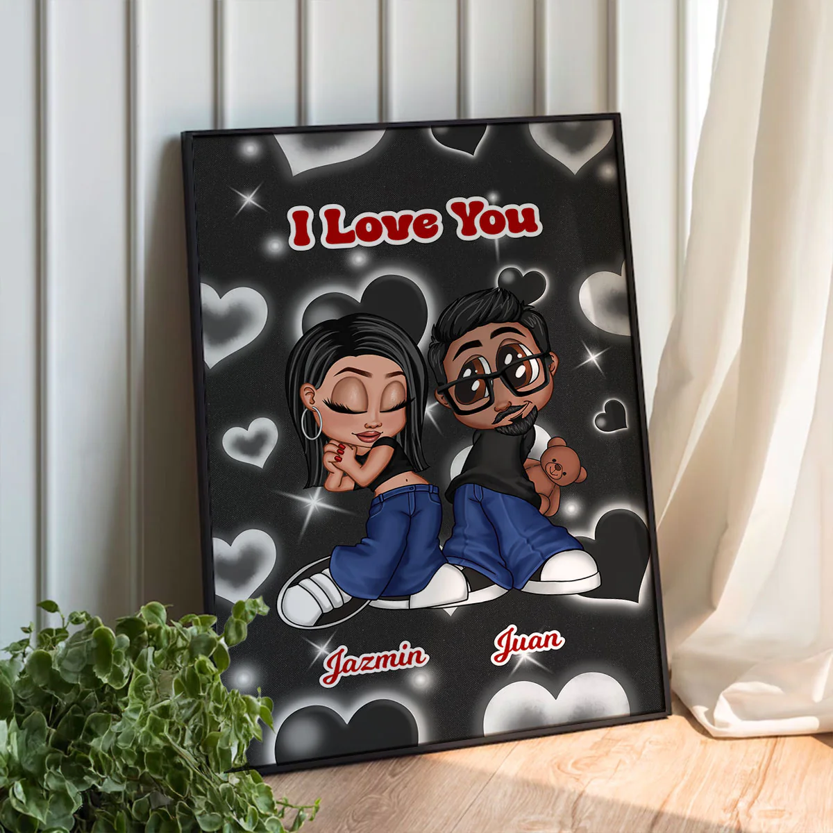Y2K Couple Personalized Poster, Unique Valentine's Day Gift For Him, Gift For Her - Image 9
