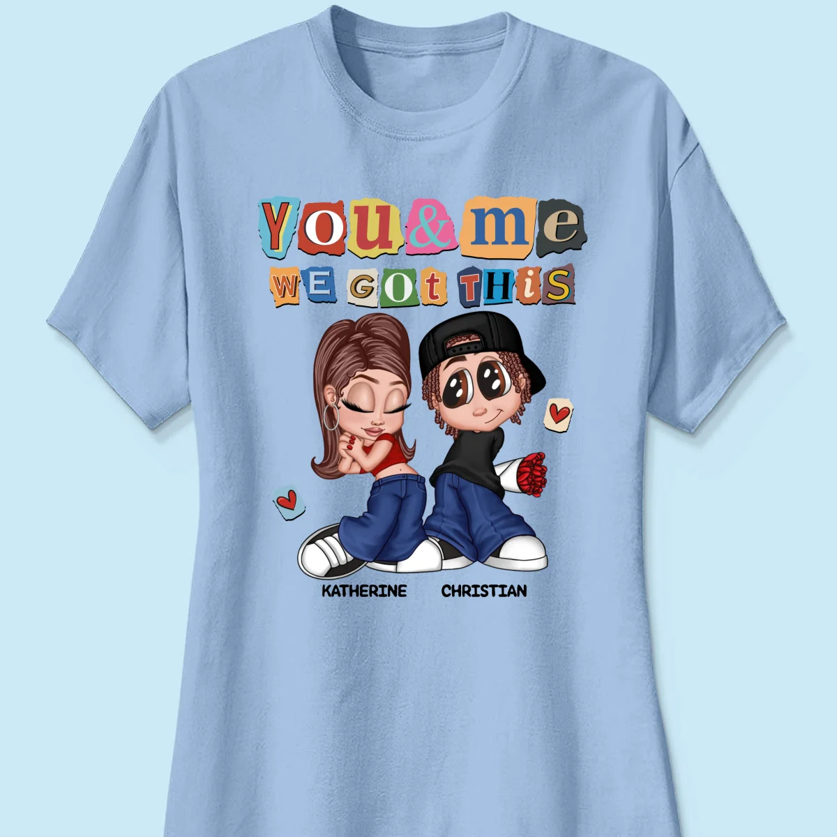 Y2K Couple Ransom Note Personalized Shirt, Gift For Him Gift For Her - Image 14