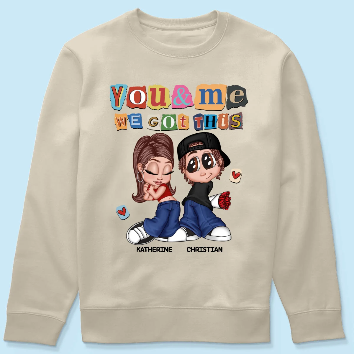 Y2K Couple Ransom Note Personalized Shirt, Gift For Him Gift For Her - Image 19