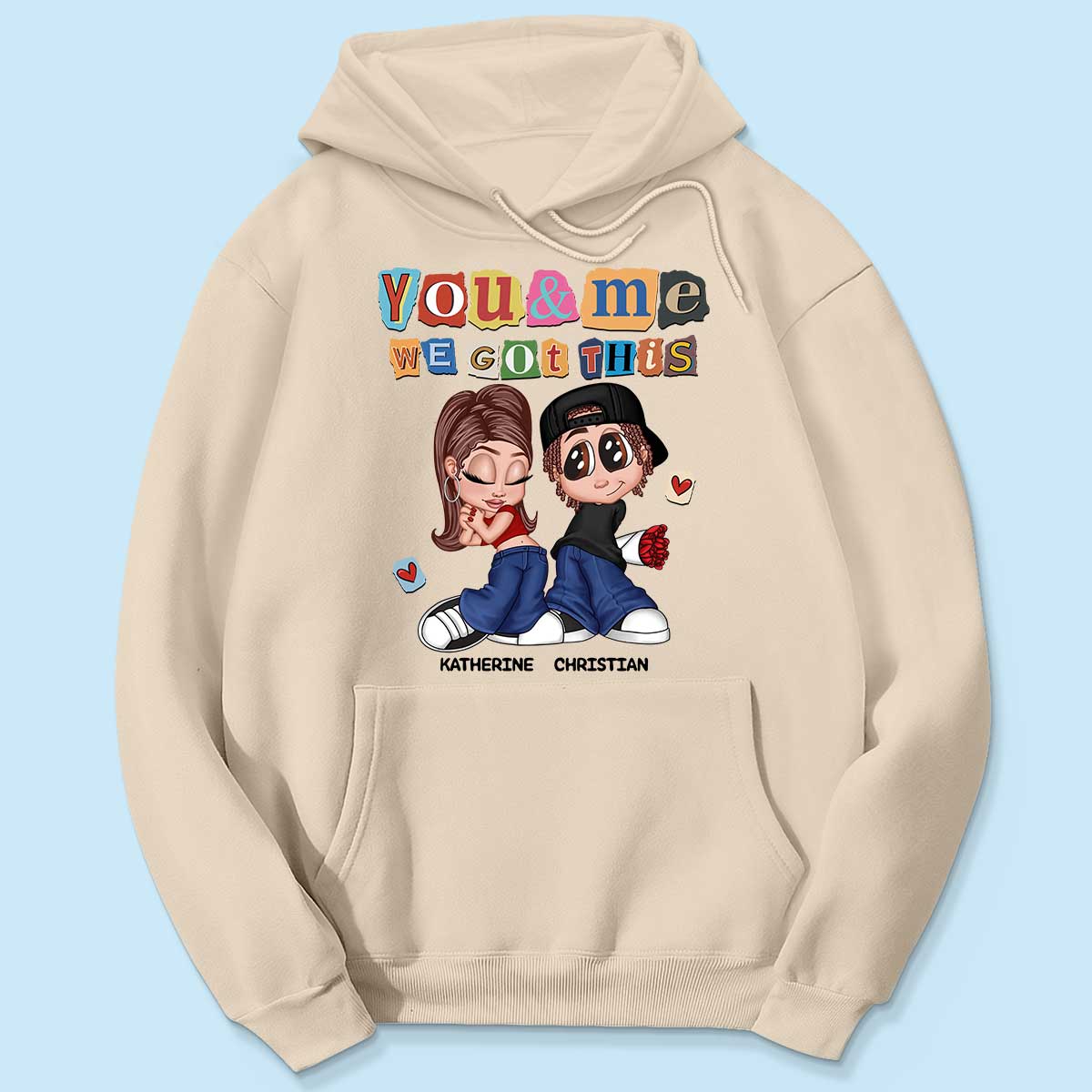 Y2K Couple Ransom Note Personalized Shirt, Gift For Him Gift For Her - Image 5