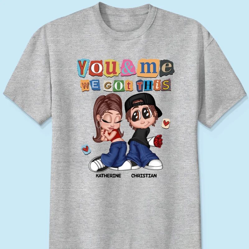 Y2K Couple Ransom Note Personalized Shirt, Gift For Him Gift For Her - Image 9