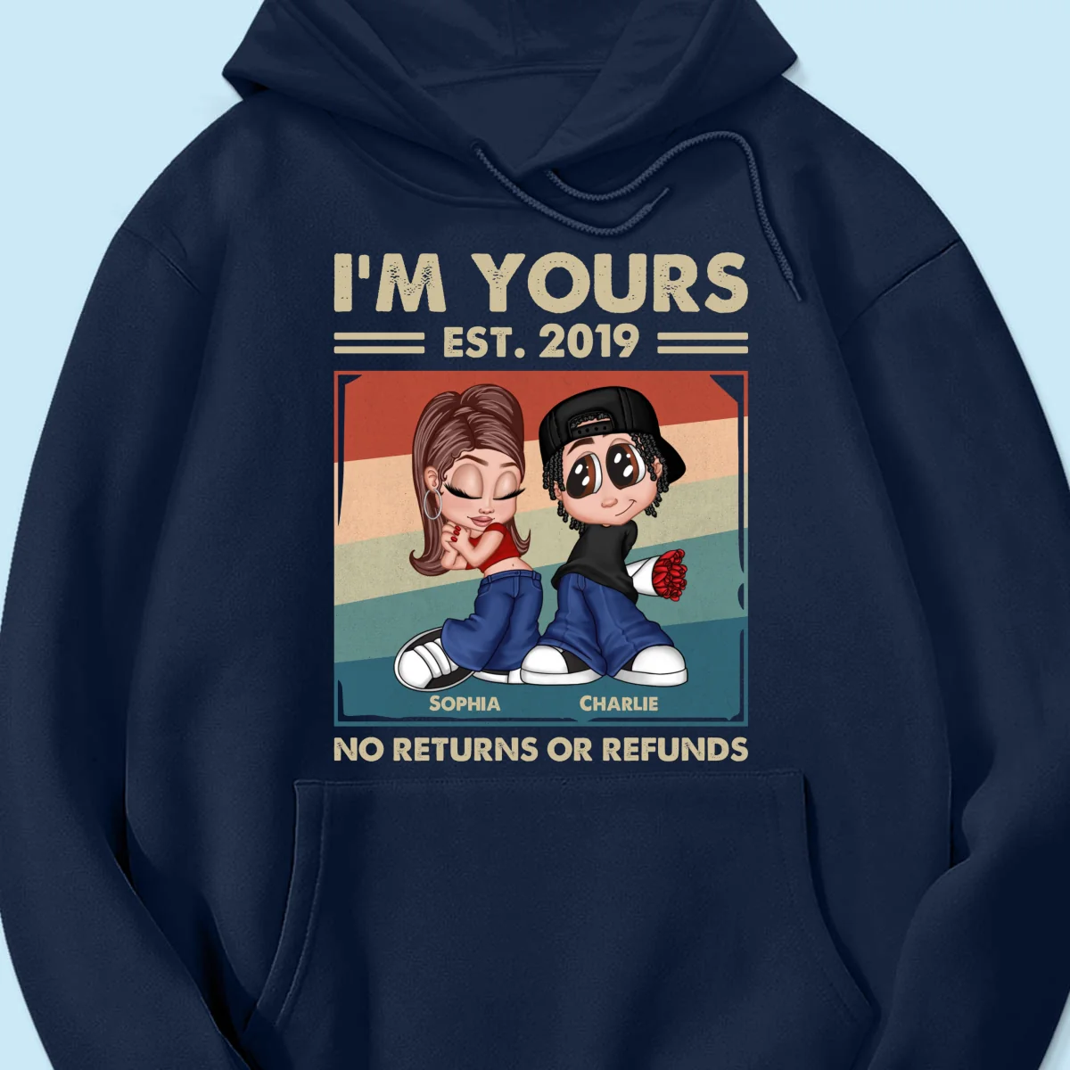 Y2K Couple Retro Frame Personalized Shirt, Gift For Him Gift For Her - Image 14