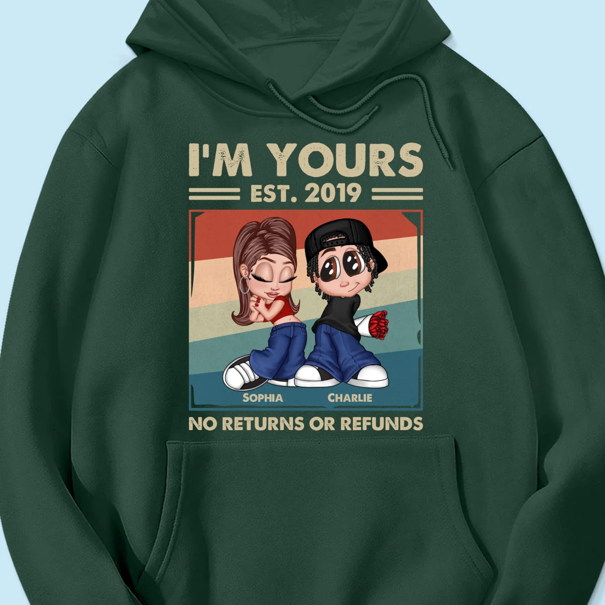 Y2K Couple Retro Frame Personalized Shirt, Gift For Him Gift For Her - Image 17