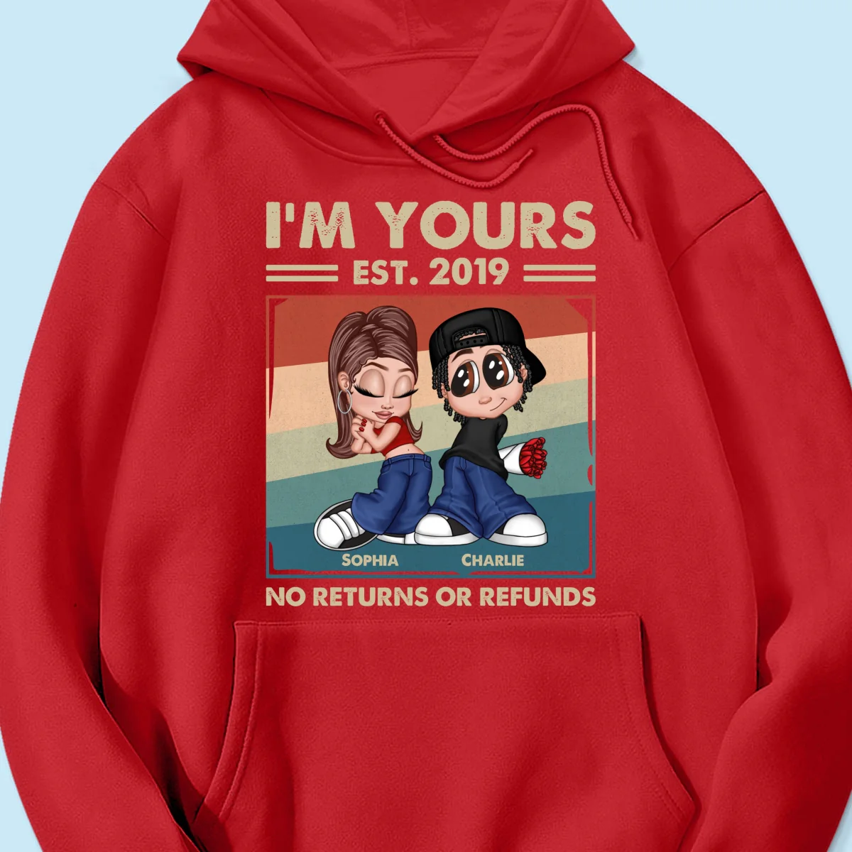 Y2K Couple Retro Frame Personalized Shirt, Gift For Him Gift For Her - Image 19