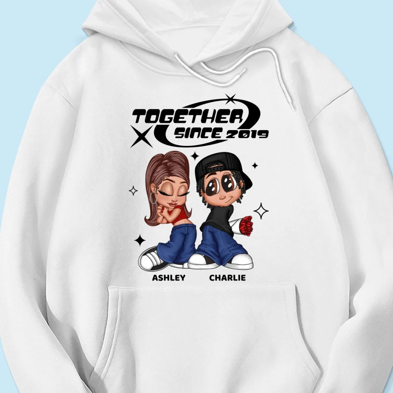 Y2K Couple Together Since Personalized Shirt, Perfect 2025 Gift For Him For Her - Image 13