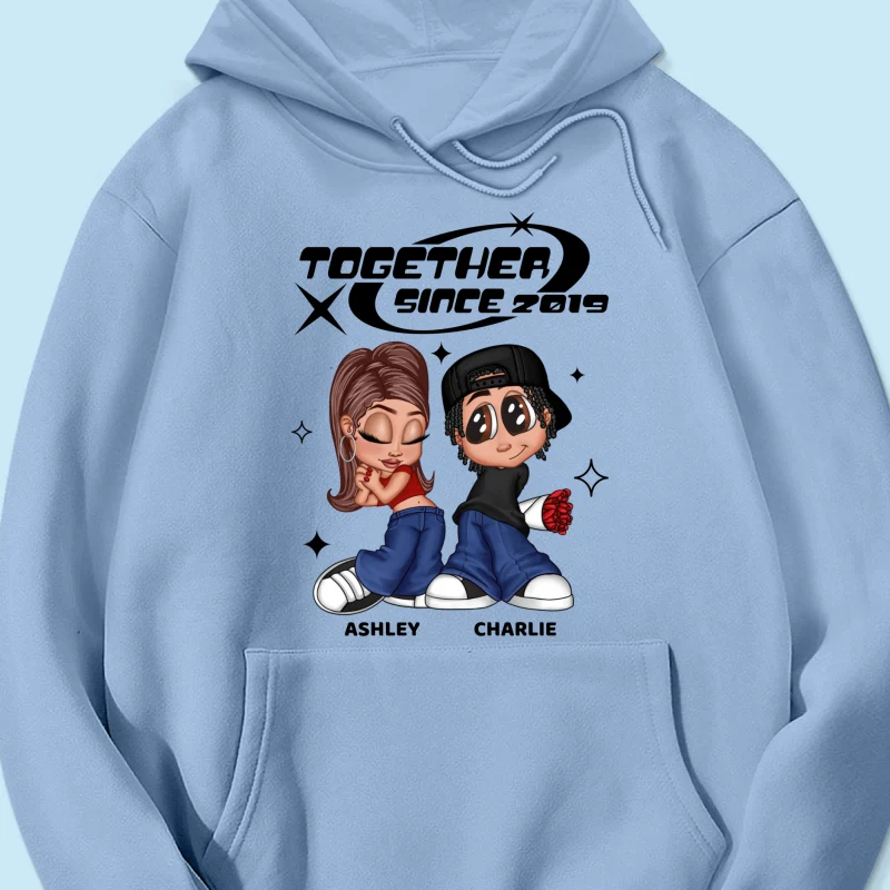 Y2K Couple Together Since Personalized Shirt, Perfect 2025 Gift For Him For Her - Image 15